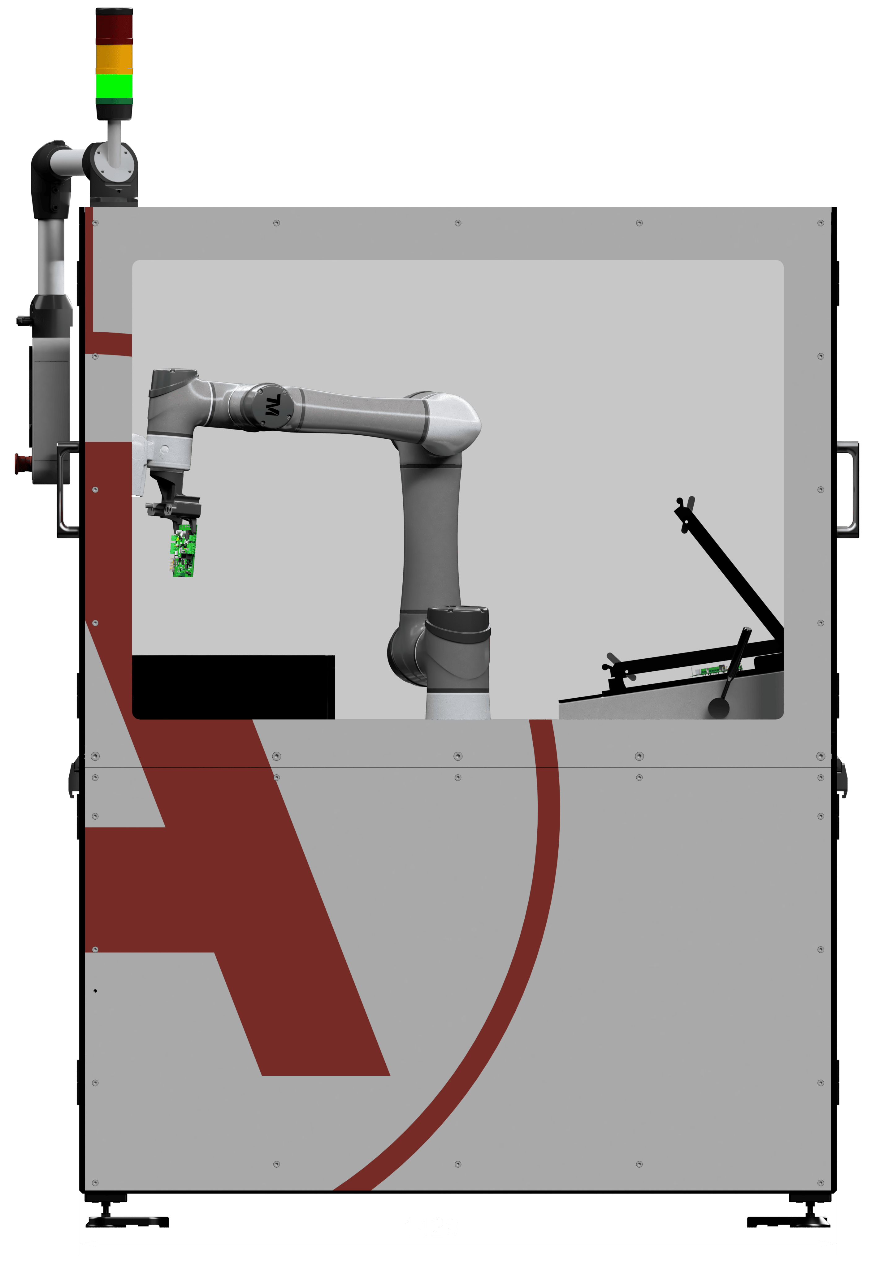 Absolute Robotics Printed Circuit Board Test Cell Side Render